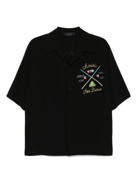 pool cue bowling shirt by AMIRI
