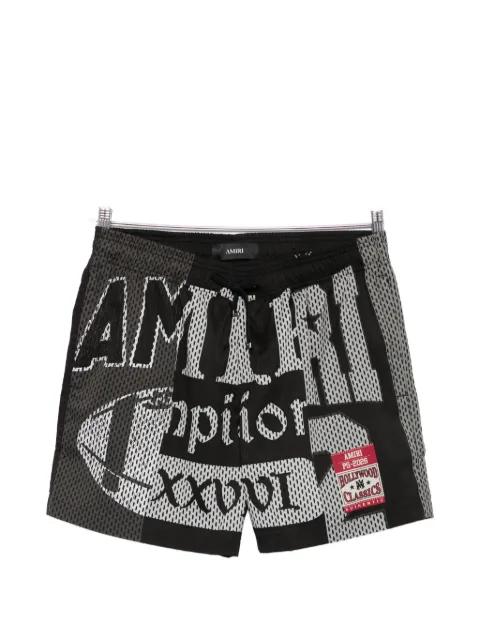 print drawstring swim shorts by AMIRI