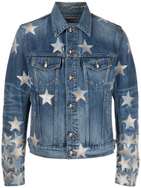 printed denim jacket by AMIRI