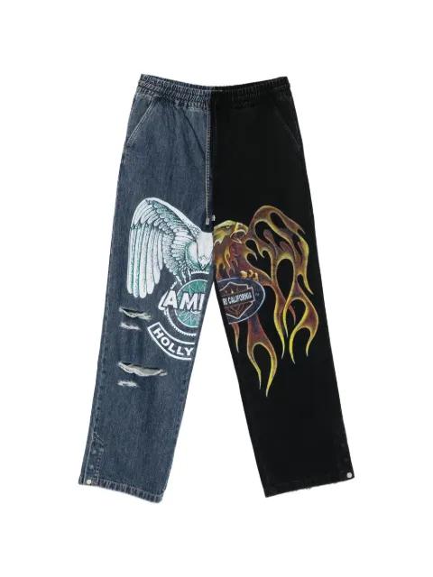 printed jeans by AMIRI