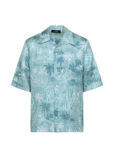 printed silk shirt by AMIRI