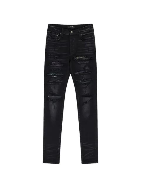 rainbow paisley thrasher jean by AMIRI