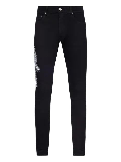 rhinestone-embellished jeans by AMIRI
