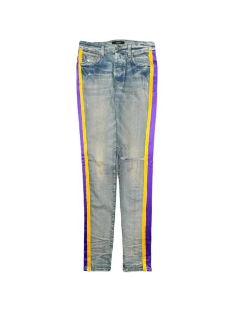 side-stripes straight-leg jeans by AMIRI