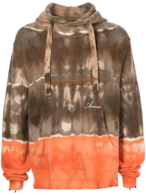 space-dye cashmere hoodie by AMIRI