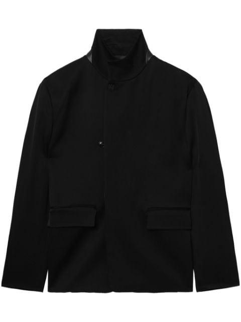 stand-up collar blazer by AMIRI