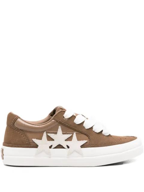 star-embellished suede trainers by AMIRI