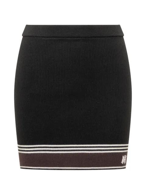 stripe-detail mini skirt by AMIRI