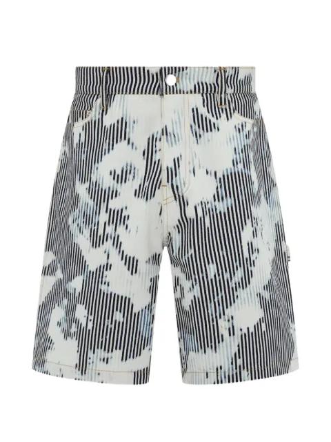 striped Workman shorts by AMIRI