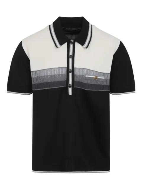 striped pocket polo shirt by AMIRI