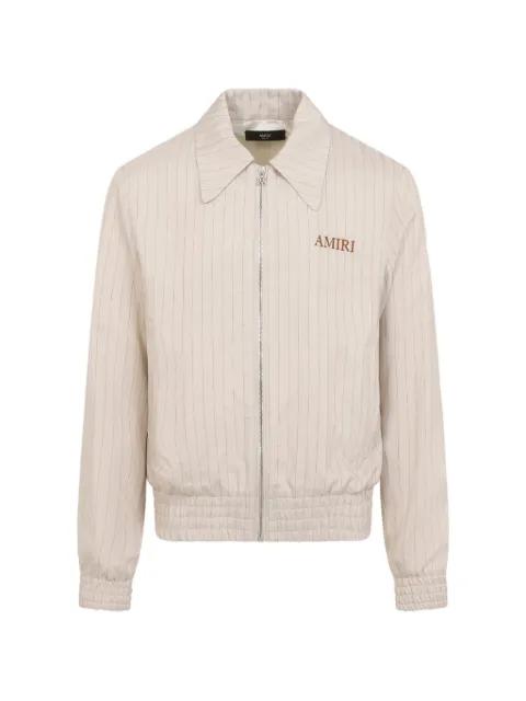 striped zip-up jacket by AMIRI