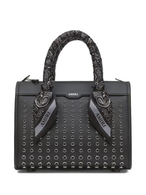 stud micro triangle satchel bag by AMIRI