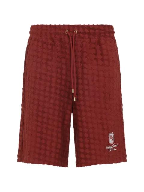textured drawstring shorts by AMIRI