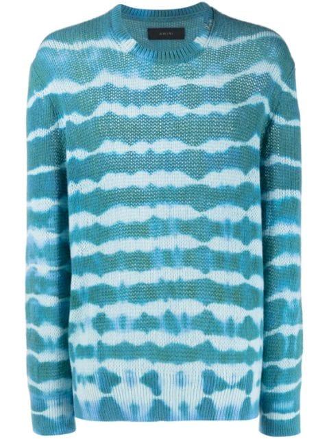 tie-dye cashmere jumper by AMIRI