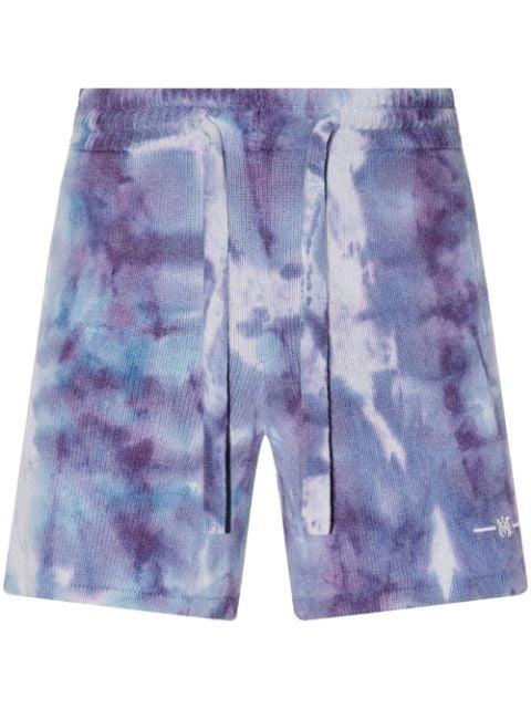 tie-dye knitted shorts by AMIRI