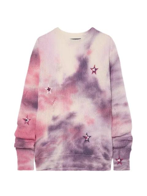 tie-dye stars sweater by AMIRI