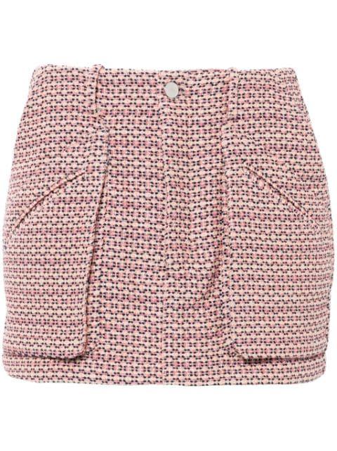tweed mini skirt by AMIRI