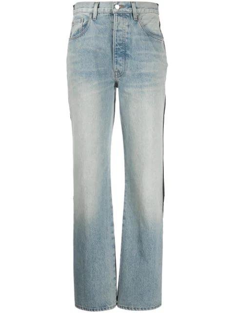 two-tone jeans by AMIRI