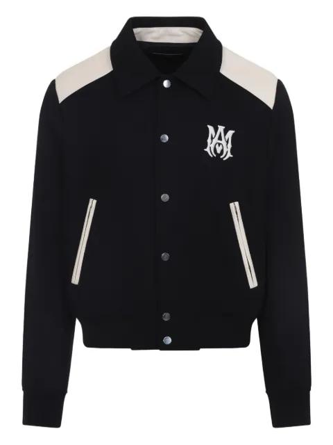 varsity logo-embroidered jacket by AMIRI