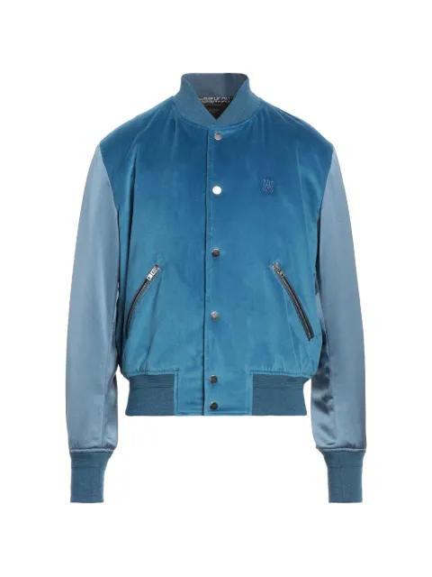 velvet satin bomber jacket by AMIRI