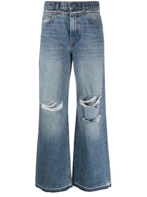 wide-leg cotton jeans by AMIRI