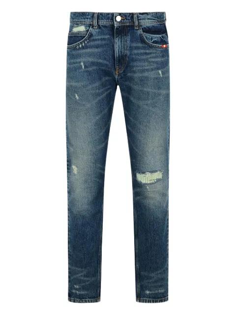 David distressed regular & straight-leg jeans by AMISH