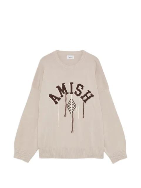 Fray crew-neck sweater by AMISH