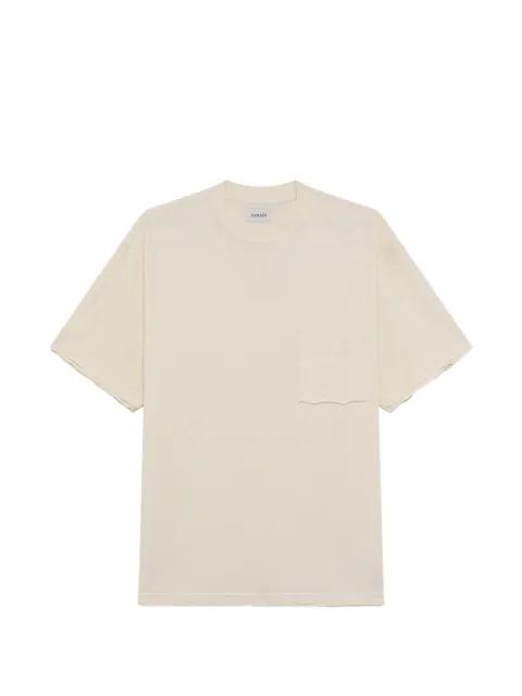 chest-pocket raw-edge T-shirt by AMISH