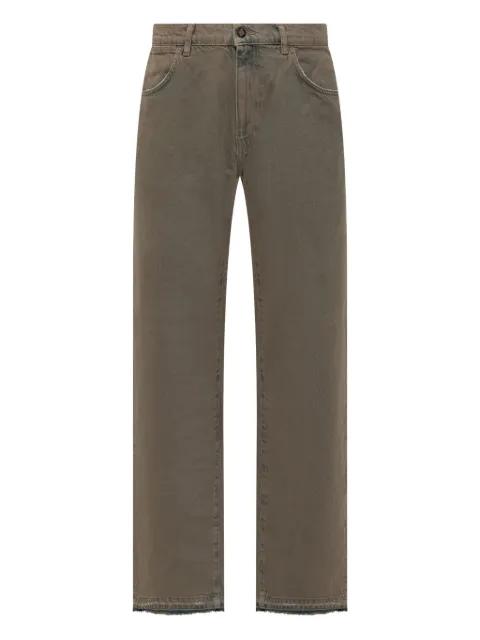 frayed-hem cotton jeans by AMISH