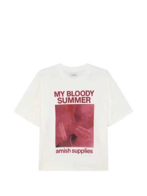 graphic-print T-shirt by AMISH