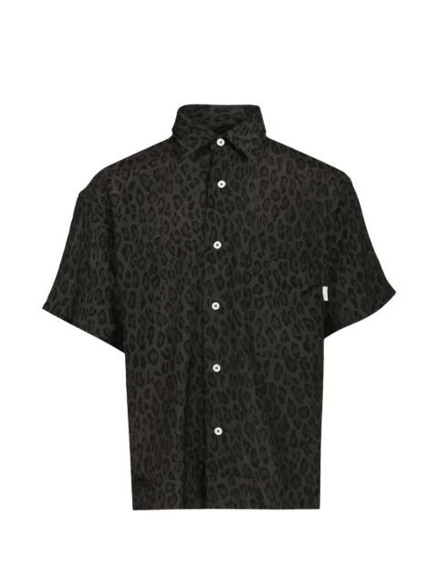 leopard-print short-sleeve shirt by AMISH