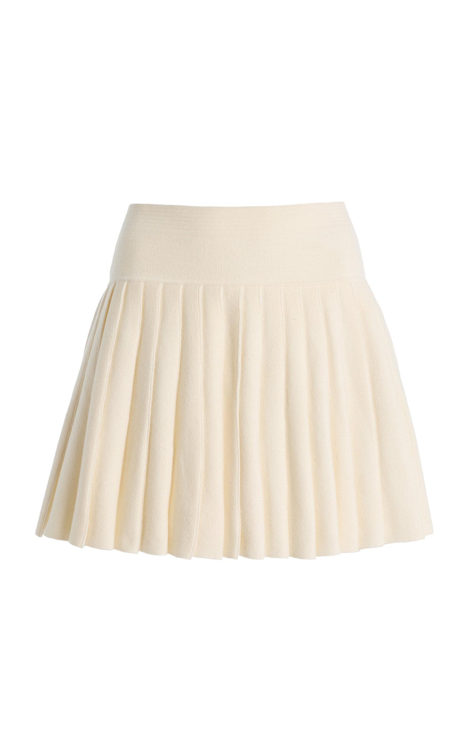 AMIYA Heritage Pleated Wool Minikirt - Moda Operandi by AMIYA