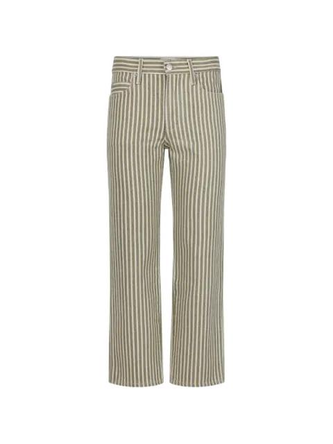Billie striped cotton jeans by AMO