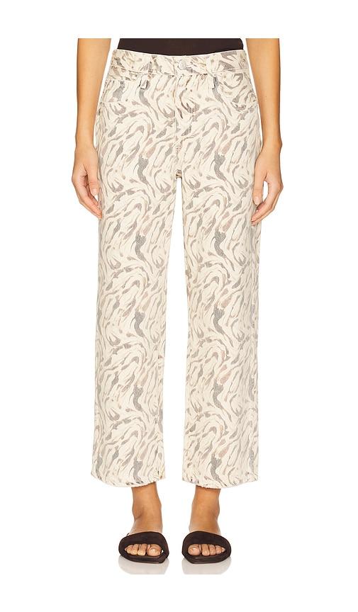 AMO Denim Billie Wide Leg Jeans in Ivory by AMO DENIM