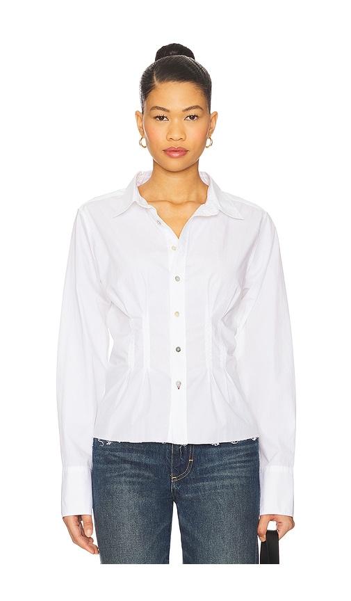 AMO Denim Lucinda Shirt in White by AMO DENIM