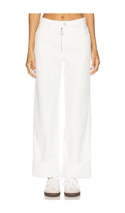 AMO Denim Rosalind Straight in White by AMO DENIM