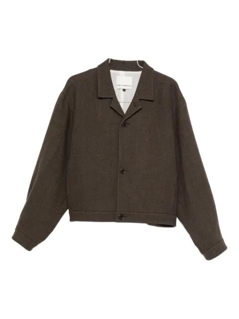 button-down shirt jacket by AMOMENTO