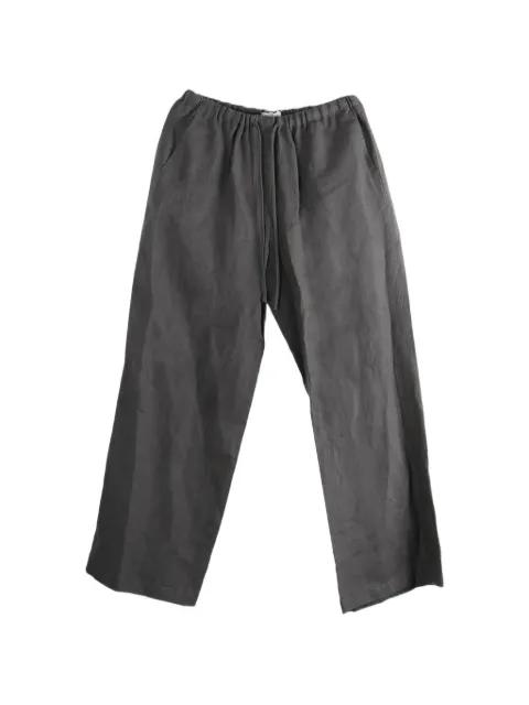 drawstring-waist wide-leg trousers by AMOMENTO