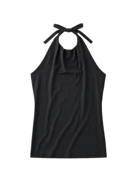 halterneck cowl-neck top by AMOMENTO