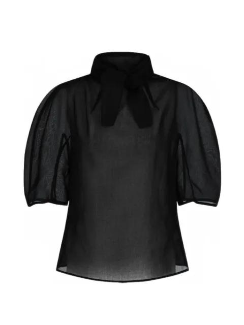 knotted collar top by AMOMENTO