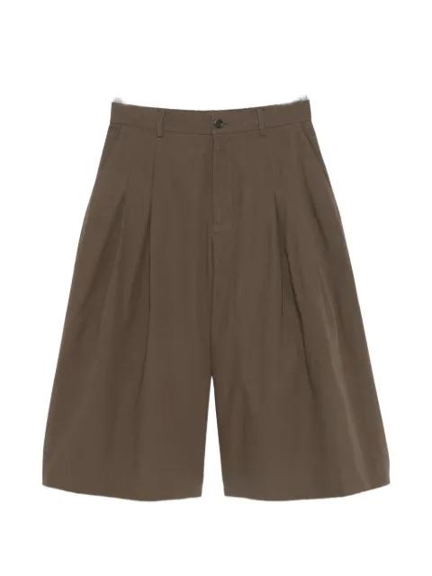 pleated-detail tailored shorts by AMOMENTO