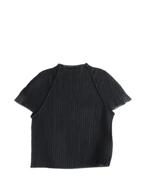 pleated raglan-sleeve T-shirt by AMOMENTO