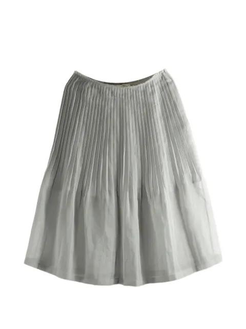 pleated sheer skirt by AMOMENTO