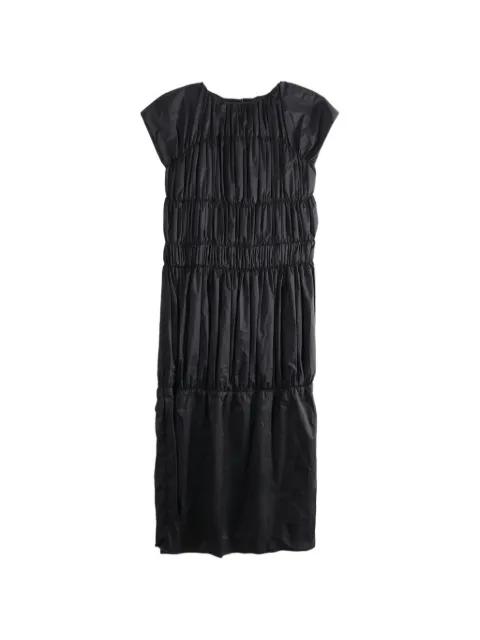 ruched tiered dress by AMOMENTO