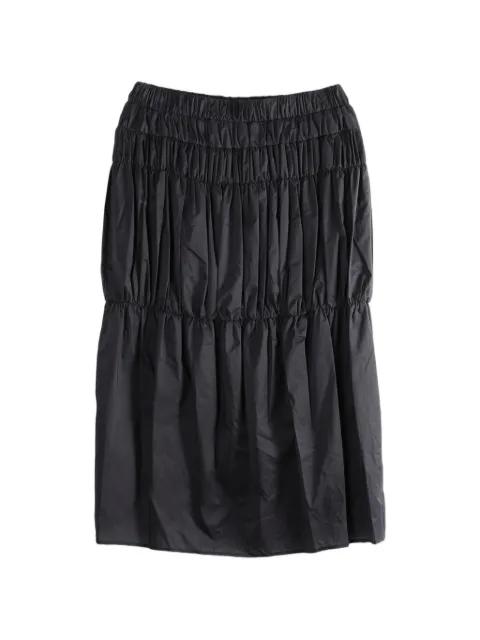 shirred tiered skirt by AMOMENTO