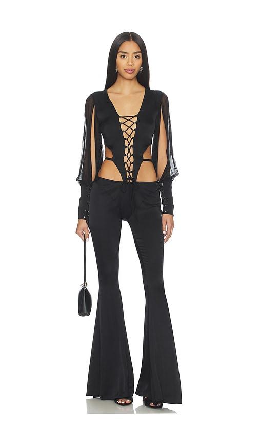 AMOR MIA Huntress Jumpsuit in Black by AMOR MIA