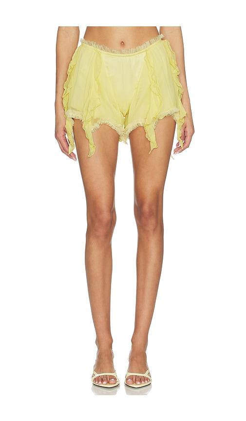 AMOR MIA Mistress Slip Short in Yellow by AMOR MIA