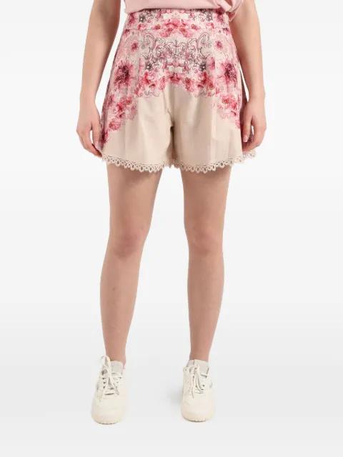 floral lace shorts by AMOSA