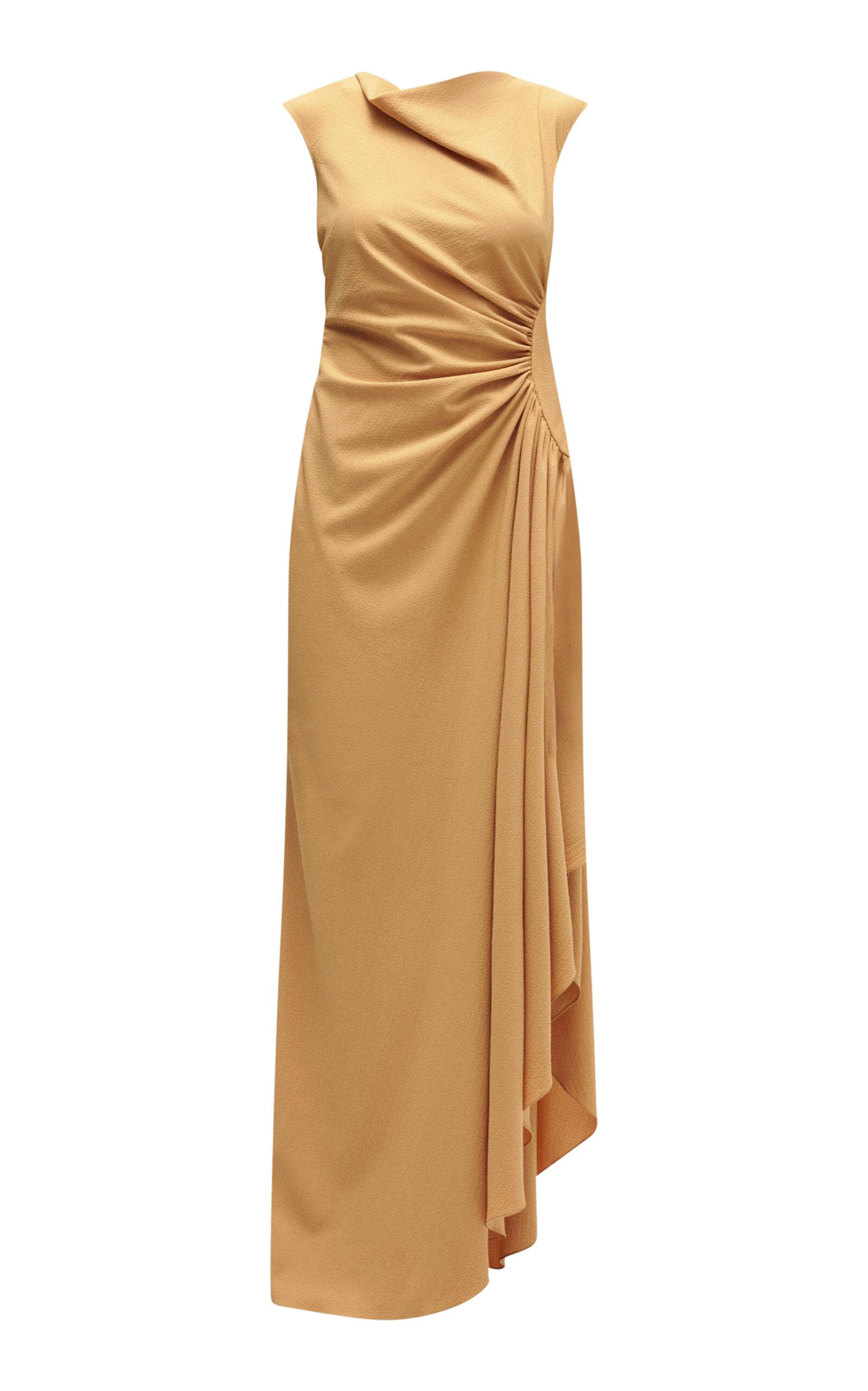 Amsale Textured Cowl Neck Gown - Moda Operandi by AMSALE
