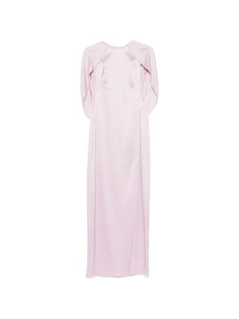 column cape maxi dress by AMSALE